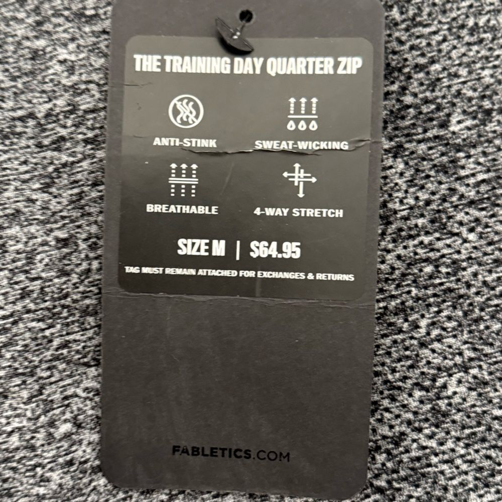 Fabletics Training Day Quarter Zip Pullover Heath… - image 6